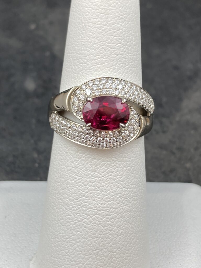 gold ruby and diamond ring